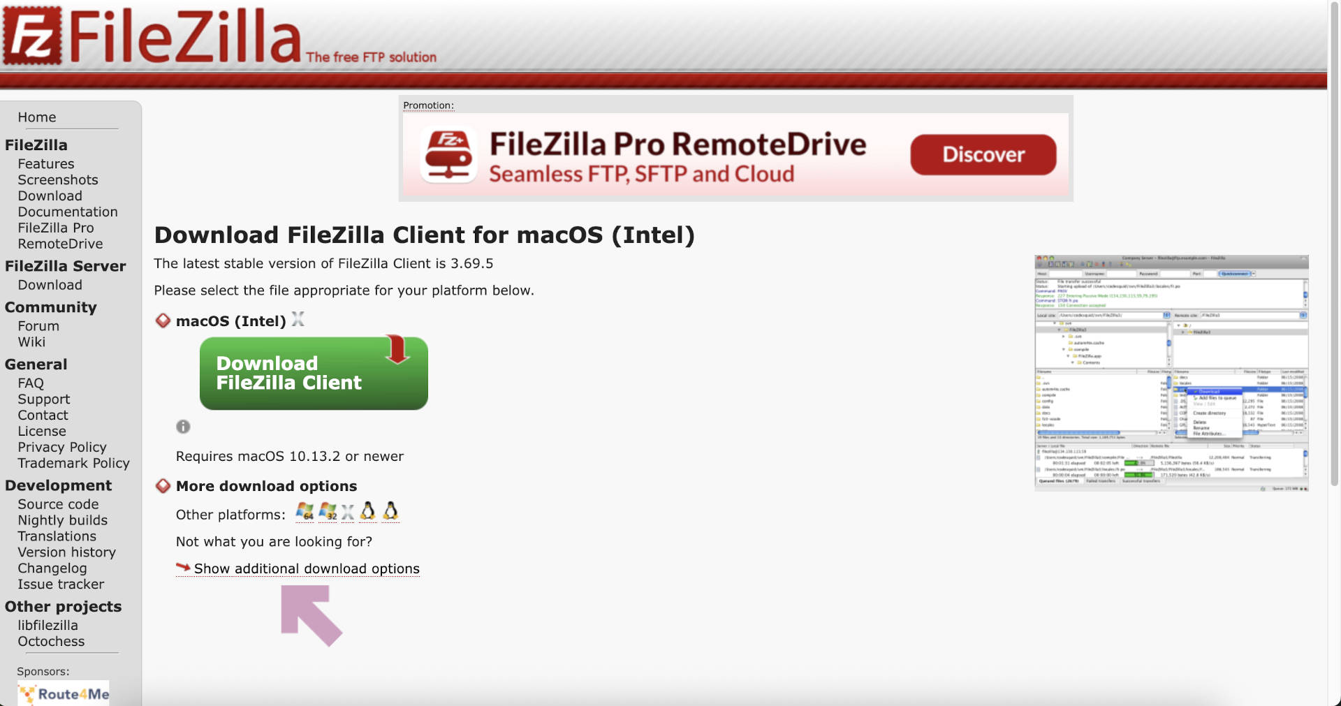 【LOCAL】MacにFileZilla3.69.5をインストール