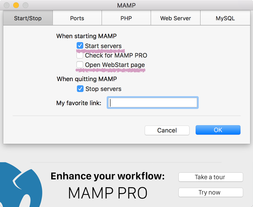 【MAMP】Mac起動時にMAMPも同時に起動
