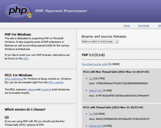 【PHP】Windows 7にPHP5.5 VC11をインストールしよう