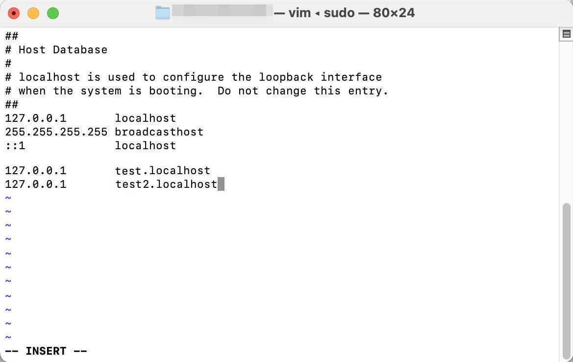 【LOCAL】MacにインストールしたMAMP7.2でバーチャルホストの設定